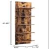 Danya B. Narrow Decorative Wall Mount Vertical Shelving Unit  Modern Column with 5 Shelves Home or Office for Books, Dcor Display view 3