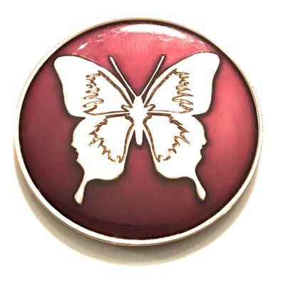 Recovery Line Butterfly Medallion with The Serenity Prayer