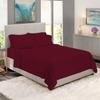 BedDecor 500 Thread Count Stripe 6 Piece Bed Sheet Set 100% Egyptian Cotton with 26 Inch Extra Deep Pocket Premium Super Soft Hotel Quality Bedding(King,Wine) view 1