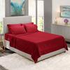BedDecor 500 Thread Count Stripe 6 Piece Bed Sheet Set 100% Egyptian Cotton with 24 Inch Extra Deep Pocket Premium Super Soft Hotel Quality Bedding(Burgundy,California King) view 1