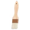 Cabilock 1pc Wooden Handle Basting Brush Wool Brush for Bbq Baking and Cooking Kitchen Utensil for Oil Butter and Sauce Application Khaki view 1
