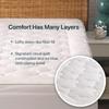 Allied Home Twin Cooling Mattress Topper - 100% Cotton Pillow Top Cooling Bed Topper for Night Sweats - Down Alternative Mattress Topper for Mattresses Up to 20" Deep, 39x75x15x2 view 3