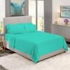 BedDecor 500 Thread Count Stripe 6 Piece Bed Sheet Set 100% Egyptian Cotton with 26 Inch Extra Deep Pocket Premium Super Soft Hotel Quality Bedding(California King,Turquoise Blue) view 1