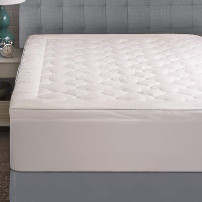 Allied Home Cooling Mattress Topper - 250 TC, 100% Cotton Mattress Cover, Thick Mattress Topper - Cotton Mattress Pad, Down Alternative Mattress Topper - Full, 54 x 75 x 1