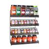 AMT Spice Rack, Wall Mount Organizer, Pantry Cabinet Door Shelf Storage, Kitchen seasoning Hanging Display for Spice Jars, Sauces, Herbs, Cosmetic Beauty Bottles (4 Tier- 9V) view 2