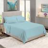 BedDecor 500 Thread Count Stripe 6 Piece Bed Sheet Set 100% Egyptian Cotton with 24 Inch Extra Deep Pocket Premium Super Soft Hotel Quality Bedding(LightBlue,Full) view 1
