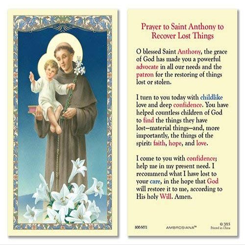 Christian Brands HCL 25P St Anthony Lost Things
