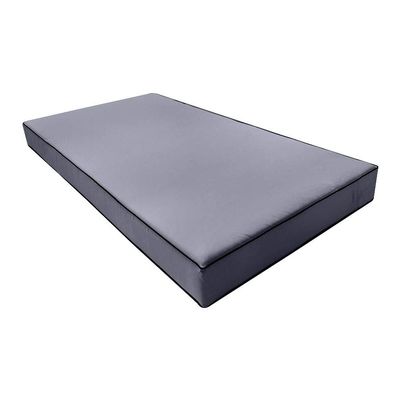 *Cover ONLY*- Outdoor Daybed Fitted Sheet Slipcover 6" Contrast Trim Queen AD001