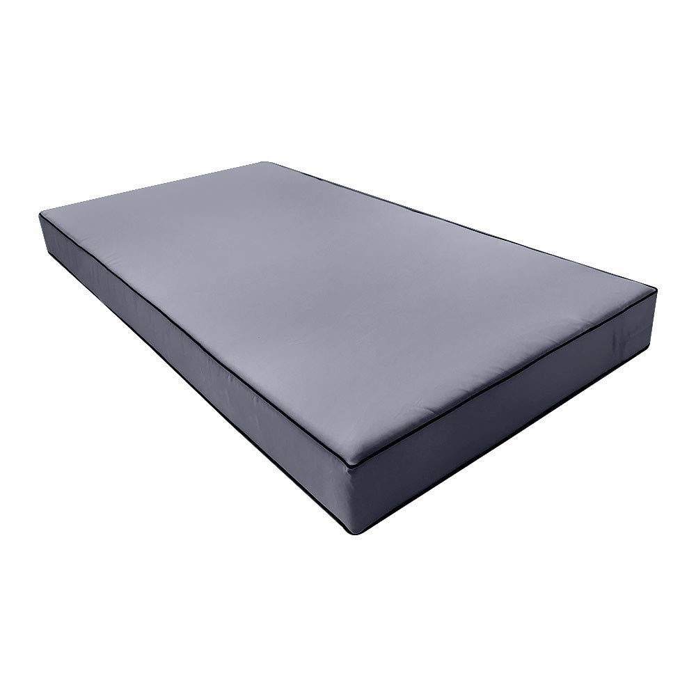 *Cover ONLY*- Outdoor Daybed Fitted Sheet Slipcover 6" Contrast Trim Queen AD001