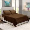 BedDecor 500 Thread Count Stripe 6 Piece Bed Sheet Set 100% Egyptian Cotton with 21 Inch Extra Deep Pocket Premium Super Soft Hotel Quality Bedding(Chocolate,California King) view 1
