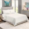 BedDecor 500 Thread Count Stripe 6 Piece Bed Sheet Set 100% Egyptian Cotton with 21 Inch Extra Deep Pocket Premium Super Soft Hotel Quality Bedding(White,Queen) view 1