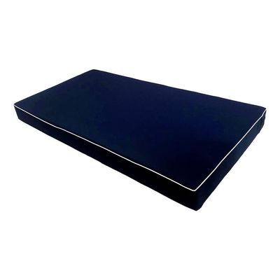 DBM IMPORTS Cover ONLY Outdoor Daybed Polyester Fitted Sheet Slipcover 6" Contrast Trim Twin AD101