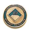 15 Year NA Blue and Gold Diamond Style Recovery, Clean, Medallion - Chip, Coin, Token view 1