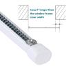 2 Pack Tension Rod Oval Spring Tension Curtain Rod Adjustable 22 to 36 Inches Small Short White Tension Rods No Drilling Spring Loaded Curtain Rods For Doors and Windows, 22-36 Inch, White view 3