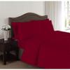 BedDecor 1800 Series Micro Fiber 6 Piece Bed Sheet Set with 24 Inch Extra Deep Pocket Premium Super Soft Hotel Quality Bedding(Burgundy,Queen) view 2