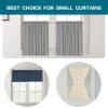 2 Pack Tension Rod Oval Spring Tension Curtain Rod Adjustable 36 to 60 Inches Small Short Nickel Tension Rods No Drilling Spring Loaded Curtain Rods For Doors and Windows, 36-60 Inch, Brushed Nickel view 4