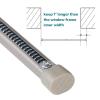 4 Pack Tension Rod Oval Spring Tension Curtain Rod Adjustable 22 to 36 Inches Small Short Nickel Tension Rods No Drilling Spring Loaded Curtain Rods For Doors and Windows, 22-36 Inch, Brushed Nickel view 3