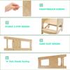 EGREE Toddler Kitchen Step Stool with Safety Rail Kids Wooden Standing Tower for Kitchen Counter and Bathroom Sink, 3 Heights Adjustable Step Up Stool Mothers' Helper, Solid Wood Construction, Natural view 3