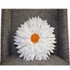 3D Daisy Flower Decorative Pillow - Sunflower Throw for Couch & Bed - Shaped Cushion (14.5" Flower, 13" With Insert, Ivory/Gold) view 4