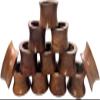 SHAFA IMPEXHandmade Acacia Concave Wood Napkin Ring Set of 12 for Dining, Anniversary, Birthday, Christmas | Napkin Ring for Home and Kitchen Dcor view 1