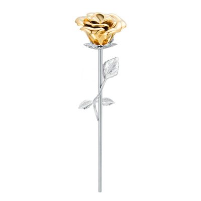 Sunling Stainless Steel Decorative Rose Flower Cremation Urns for Ashes-Human Pet Dog Cat Memorial Keepsake -Funeral Ash Container 1PC 9.5 Inches