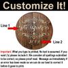 Aged Personalized Last Name Sign for Home Authentic Whiskey Barrel Wall Art view 2