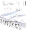 5 Meters (16.4feet) Ceiling Track for Curtains, Flexible Bendable Straight Windows Shower Curtains Room Divider DIY Mounting Accessories, Room Divider, Ceiling Curtain Rod view 1