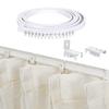5 Meters (16.4feet) Ceiling Track for Curtains, Flexible Bendable Straight Windows Shower Curtains Room Divider DIY Mounting Accessories, Room Divider, Ceiling Curtain Rod view 2
