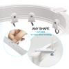 5 Meters (16.4feet) Ceiling Track for Curtains, Flexible Bendable Straight Windows Shower Curtains Room Divider DIY Mounting Accessories, Room Divider, Ceiling Curtain Rod view 4
