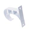 MroMax 6Pcs 80 X 75 X 19mm Curtain Rod Bracket Aluminum Alloy Single Holder Support for 25-28mm Drapery Rod White view 4