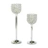 Acrylic Crystal Bead Pedestal Candle Holders - Home Decor - 2 Pieces view 1