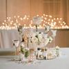 Acrylic Crystal Bead Pedestal Candle Holders - Home Decor - 2 Pieces view 3