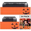 Boao 24 Pieces Halloween Lantern Pumpkin Tote Bags Non Woven Candy Bags for Halloween Party(12 x 12 Inch) view 1