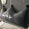 RXBFD Creative Crown Large Backrest Pillow Plush Triangular Headboard Double Tatami Reading Bedside Back Cushion for Sofa Bed Bedroom Baby Cot EtcF-150x80(59x31inch) view 1
