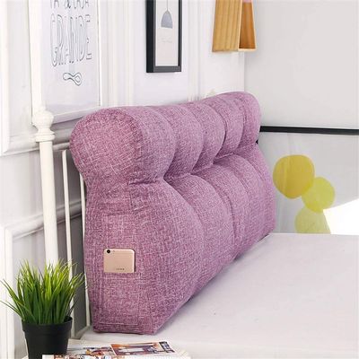 RXBFD Simple Curve Triangle Wedge Cushion Detachable Reading Pillow Cushion for Sofa Bed Large Soft Headboard Double Bedroom Soft Comfortable Backrest Lumbar Pad