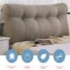 RXBFD Simple Curve Triangle Wedge Cushion Detachable Reading Pillow Cushion for Sofa Bed Large Soft Headboard Double Bedroom Soft Comfortable Backrest Lumbar Pad view 2