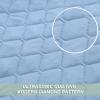 Exclusivo Mezcla Reversible Full Queen Quilt Bedding Set with Pillow Shams, Lightweight Quilts Queen Size, Soft Bedspreads Bed Coverlets for All Seasons - (Sky Blue, 90"x96") view 4