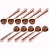 10 PCS Coffee Scoop with Clip,2 in 1 Stainless Steel 1 tbsp Ground Measuring Spoon with Bag Clip for Coffee Tea/Pet Food/Protein Powder view 1