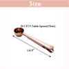 10 PCS Coffee Scoop with Clip,2 in 1 Stainless Steel 1 tbsp Ground Measuring Spoon with Bag Clip for Coffee Tea/Pet Food/Protein Powder view 2