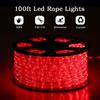 Buyagn 100Ft LED Rope Lights, LED Strip Lights Outdoor Waterproof Decorative Lighting for Indoor/Outdoor, Eaves, Backyards Garden, Halloween and Christmas Decorations(Red) view 4