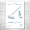Push Broom Poster Print, Broom Closet Art, Grounds Keeper, Custodian Gifts, Laundry Room Art, School Janitor Blue & White (24 inch x 36 inch) view 1