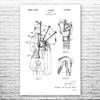 Bagpipe Poster Print, Musician Gift, Scottish Instruments, Folk Music Gift, Bagpipe Player Gift, Bagpipe Design Black & White (12 inch x 16 inch) view 1