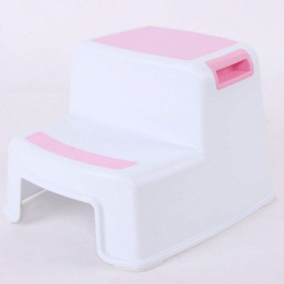 Pink Step Stool for Toddlers Kid Ladder Anti-Slip Non-Skid Platform Sturd Lightweight