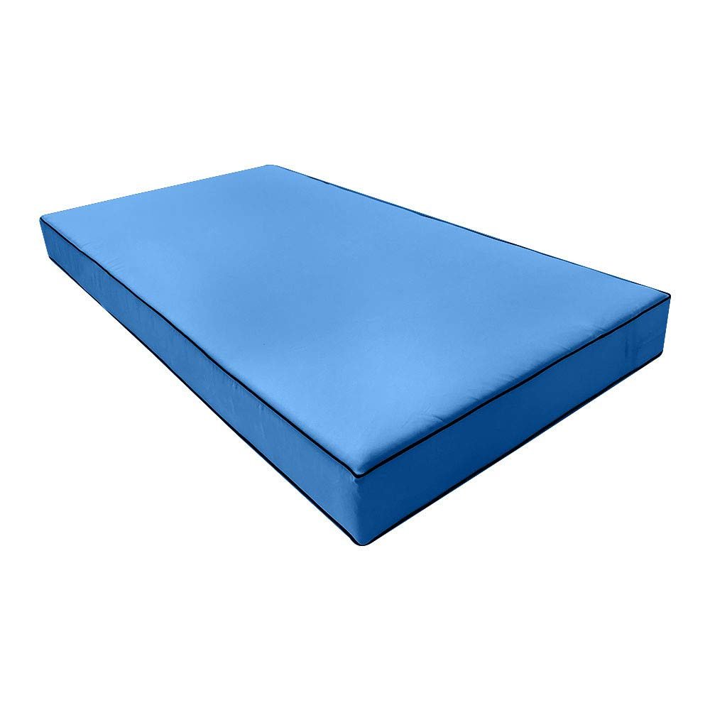 *Cover ONLY*- Outdoor Daybed Fitted Sheet Slipcover 6" Contrast Trim Queen AD102