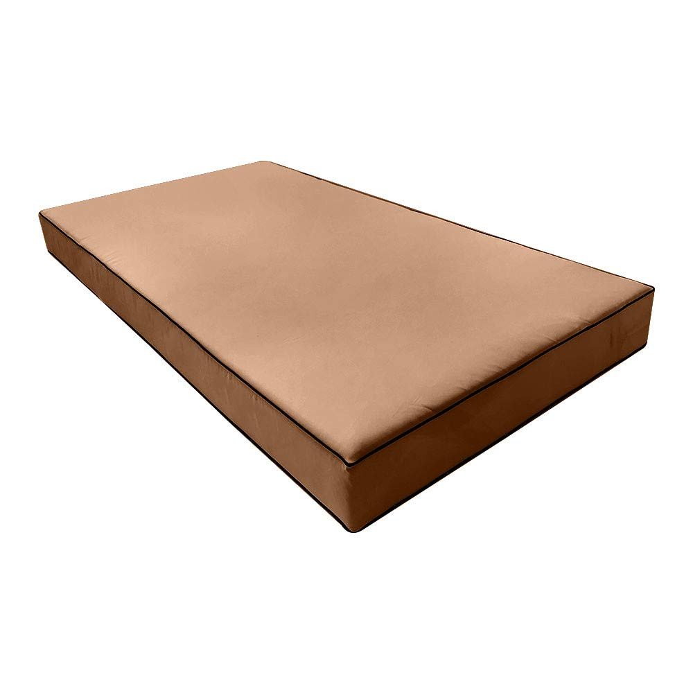 *Cover ONLY*- Outdoor Daybed Fitted Sheet Slipcover 6" Contrast Trim Queen AD104