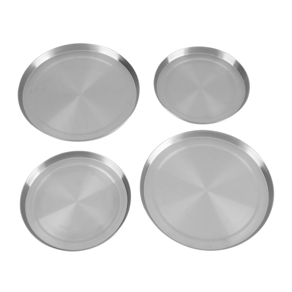 Stove Burner Covers, 4 Pcs/set of Stainless Steel Stove Top Covers, Silver Stove Cover Kitchen Cookware Protector