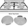Stove Burner Covers, 4 Pcs/set of Stainless Steel Stove Top Covers, Silver Stove Cover Kitchen Cookware Protector view 3
