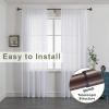 36-72 Inches Curtain Rods for Window, Vimayta 1 Inch Diameter Drapery Rod with Resin Finials, Ideal Adjustable Heavy Duty Single Curtains Rod for Bedroom, Living Room Decoration, Matte Brown view 4