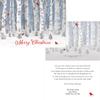 Fox Valley Traders Custom Snowy Birch Christmas Cards Set of 20, Card Only Personalization view 1
