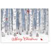 Fox Valley Traders Custom Snowy Birch Christmas Cards Set of 20, Card Only Personalization view 2